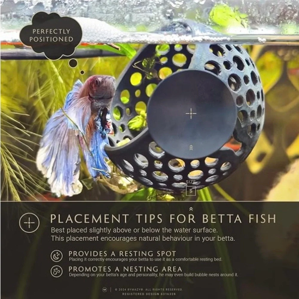 The Original Cave Lounge - Betta Fish Swim-Through Hideout